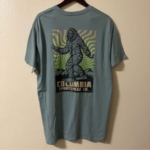 NWT Men's Columbia Sportswear CO. Oswalt Big Foot Back Graphic Blue XL T-Shirt